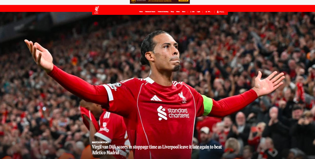 头笑言, 绝杀, 利物浦队征 头笑言, 绝杀, 利物浦队征